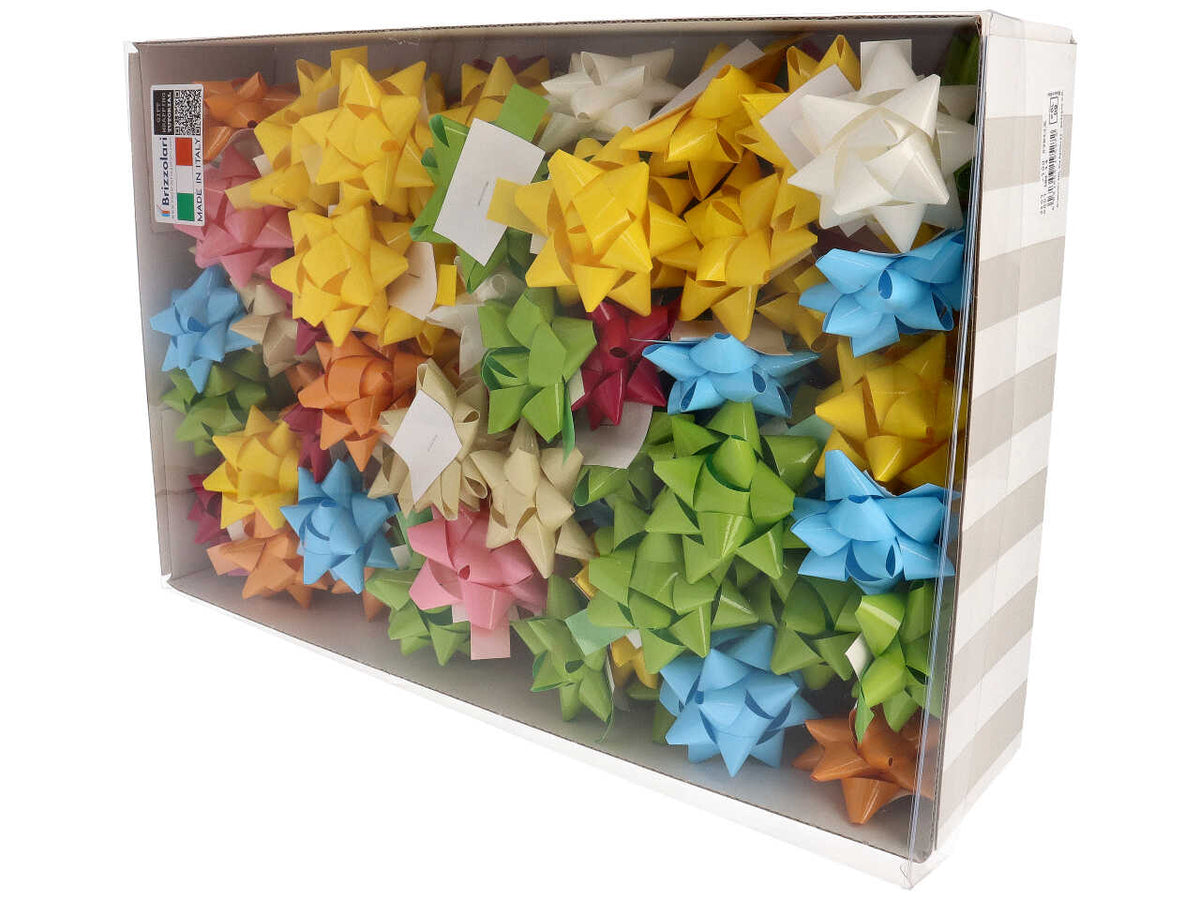 Coccarde tipo laccato 3107 14mm assortite la confezioni contiene 100 coccarde