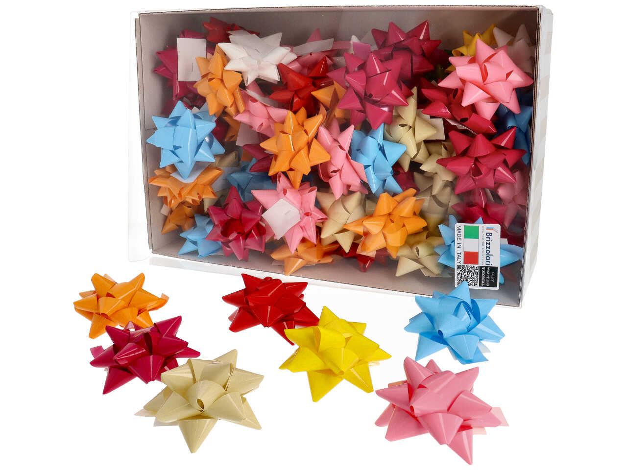 Coccarde tipo laccato 3207 19mm assortite la confezioni contiene 70 coccarde