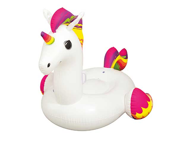 Cavalcabile gigante unicorno 224x164cm