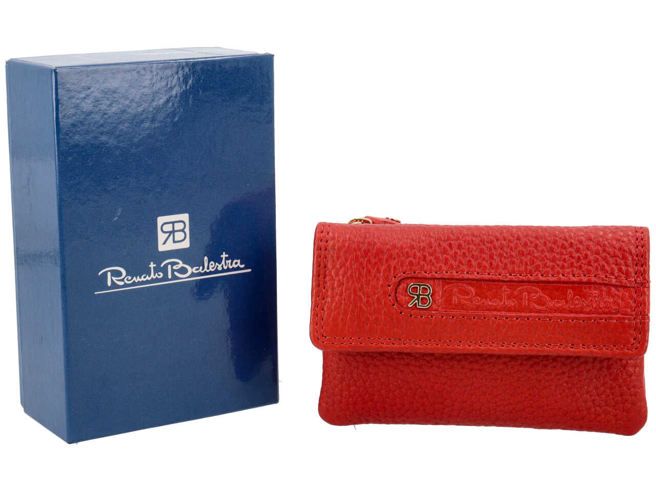 Portachiave da donna in pelle rosso