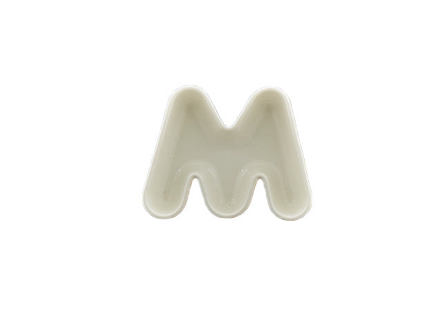 Porcellana bianca lettera m 1256013