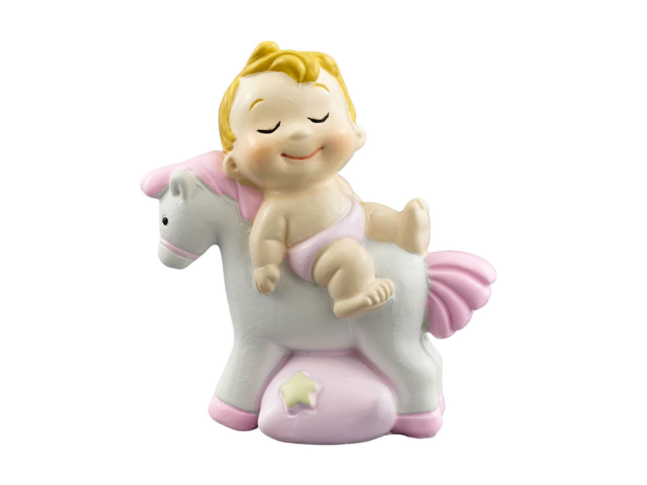 Bimba su cavallino colore rosa