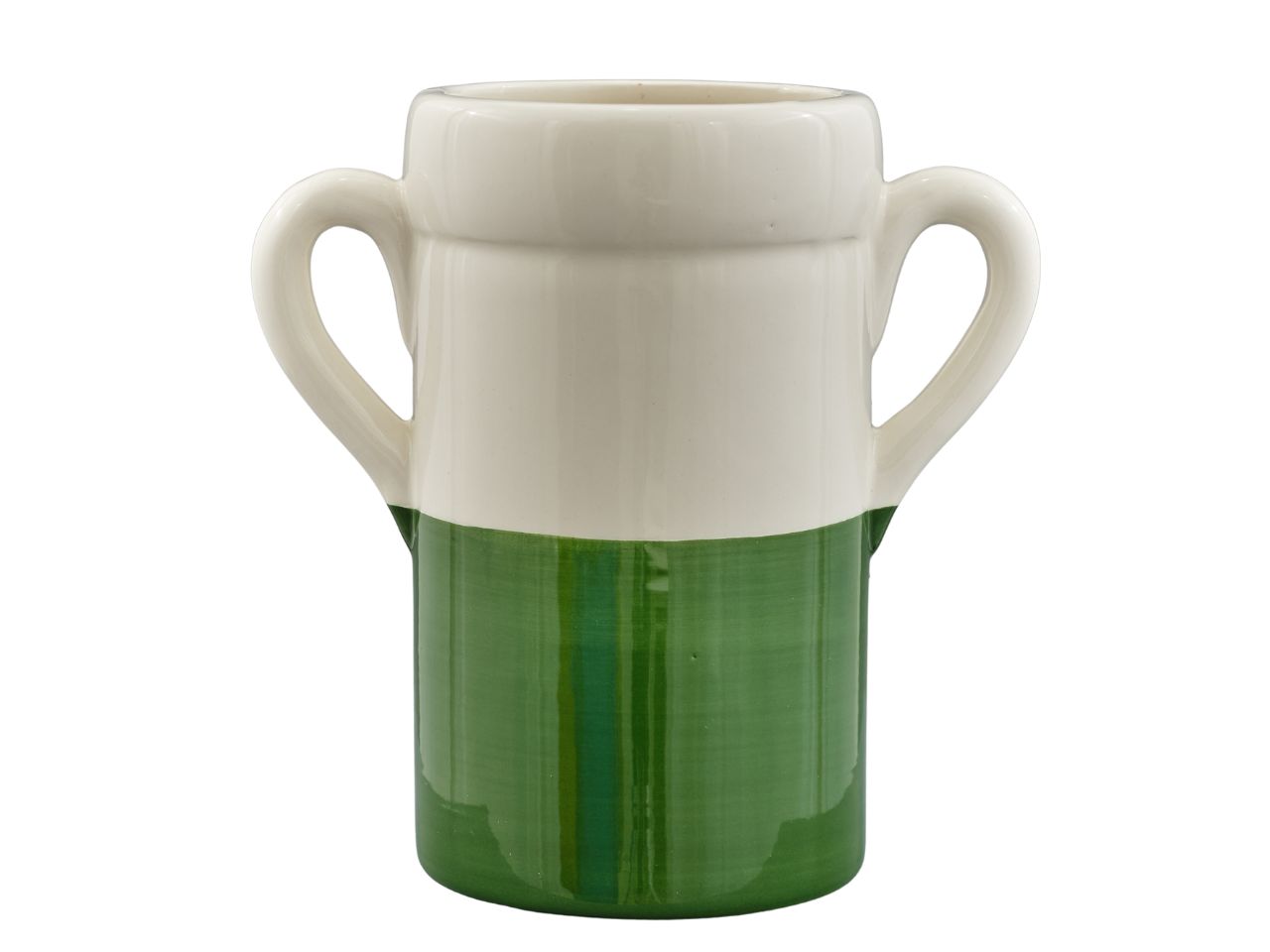 Orcio colore panna verde grande