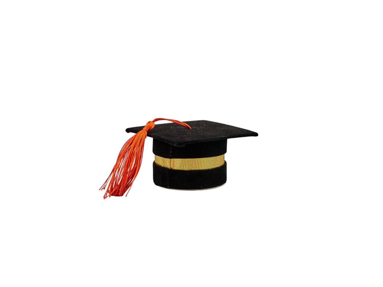 Box cappello laurea piccolo colore nero misura 8x8x4cm
