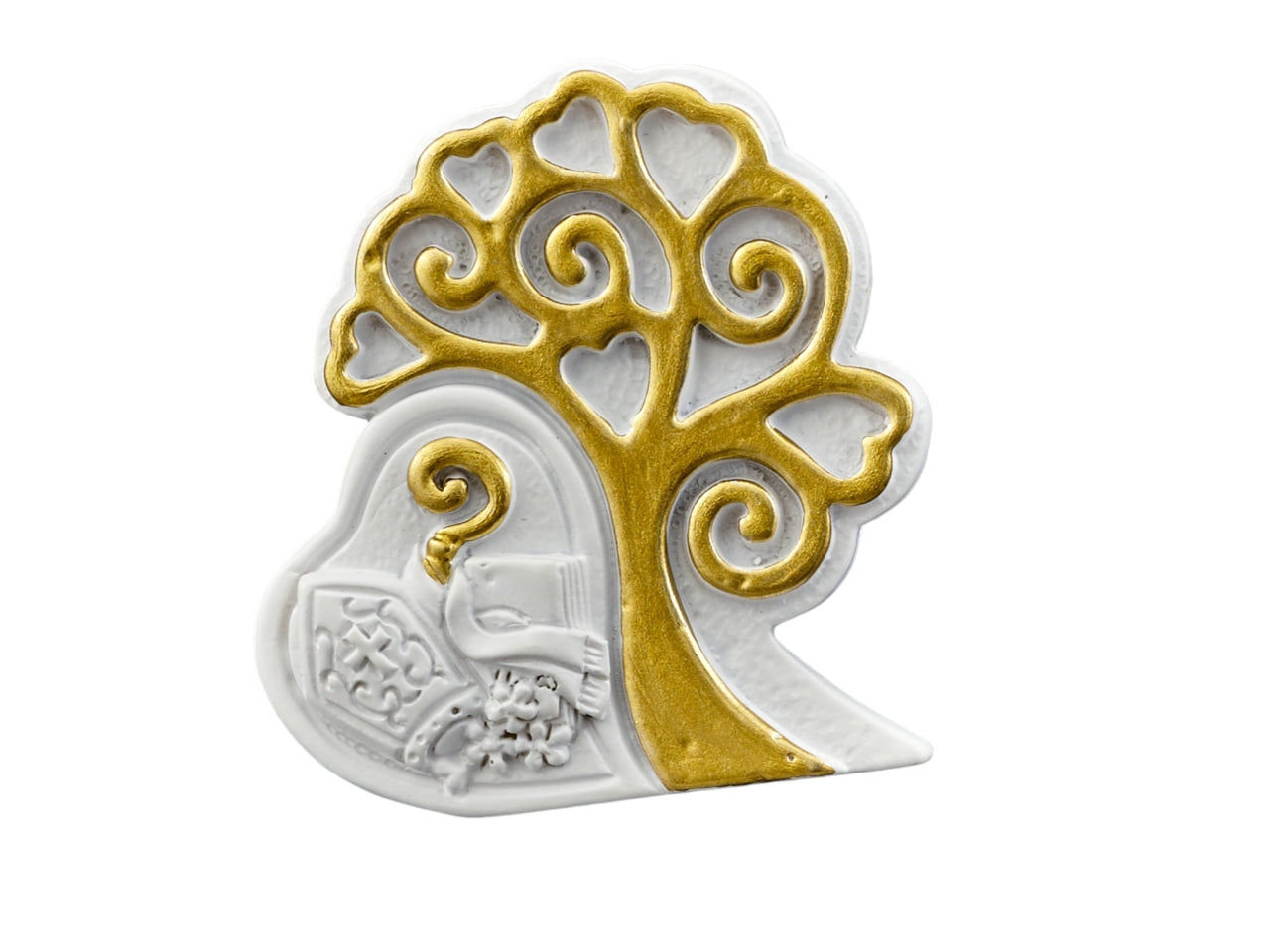 Magnete albero gold cresima misura 5x1,5x5cm