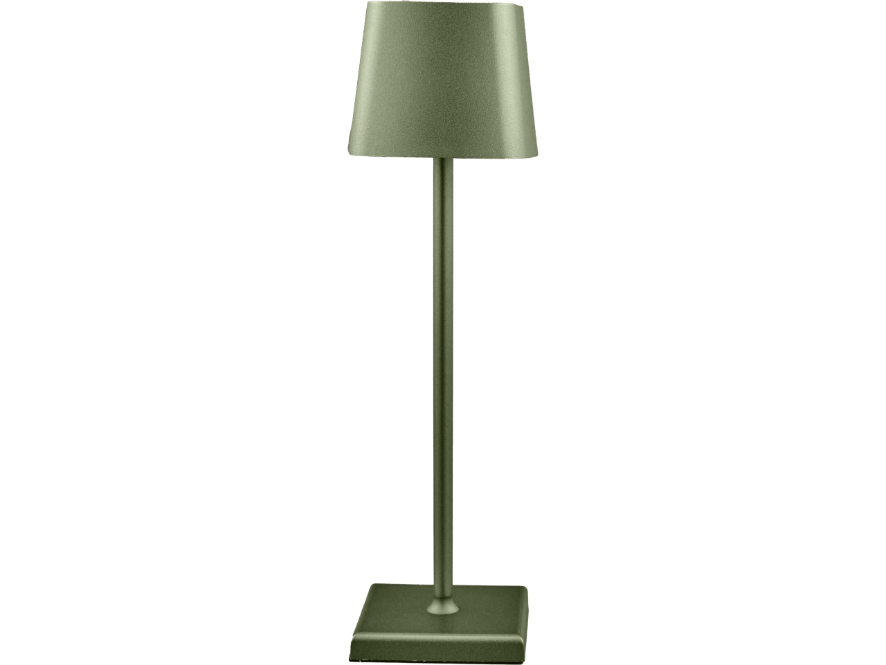 Lampada da tavolo led touch verde oliva moderna per interno/esterno 10x38 cm - Melograno Tech