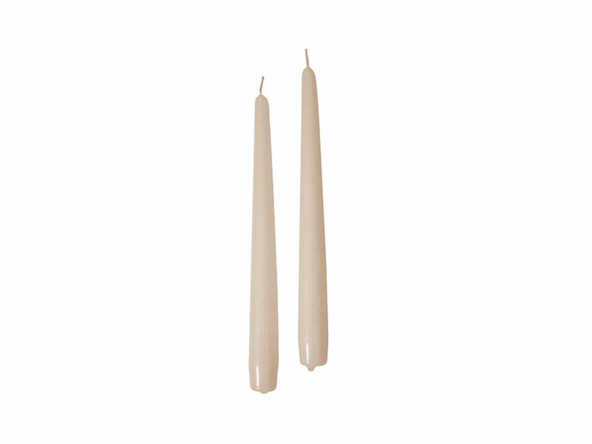 Candela conica 25cm 10 pezzi cipria