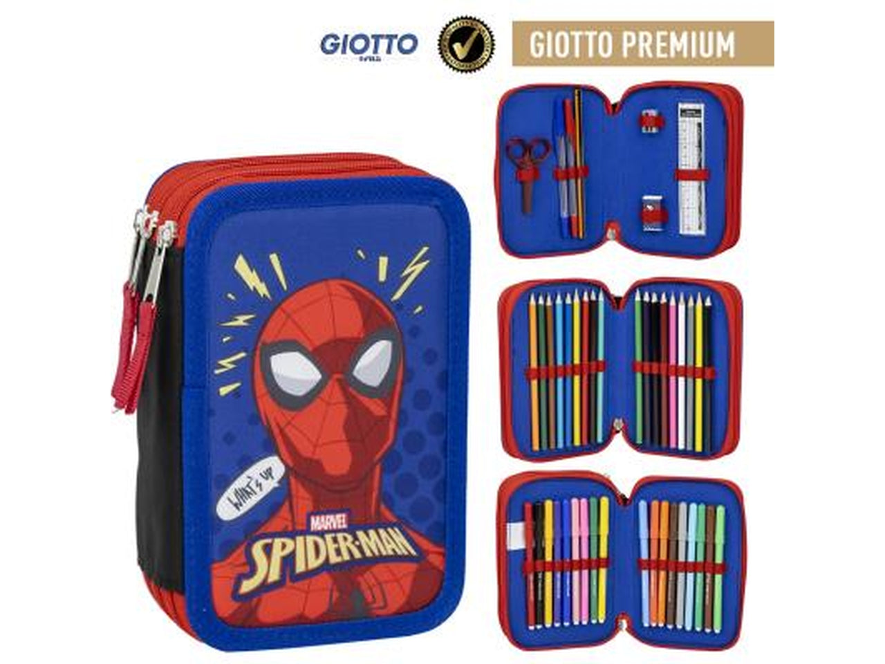 Astuccio Spider Man 3 cerniere da bambino 13x7x19,5 cm - CerdÃ 