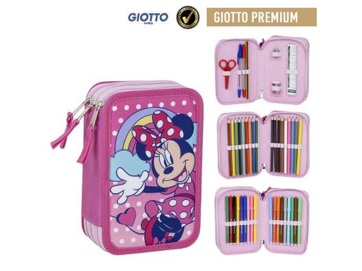 Astuccio Minnie 3 cerniere da bambina 13x7x19,5 cm - CerdÃ 