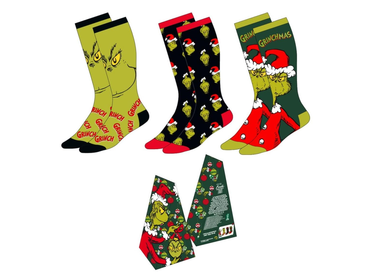 Calzini the grinch set da 3 paia
