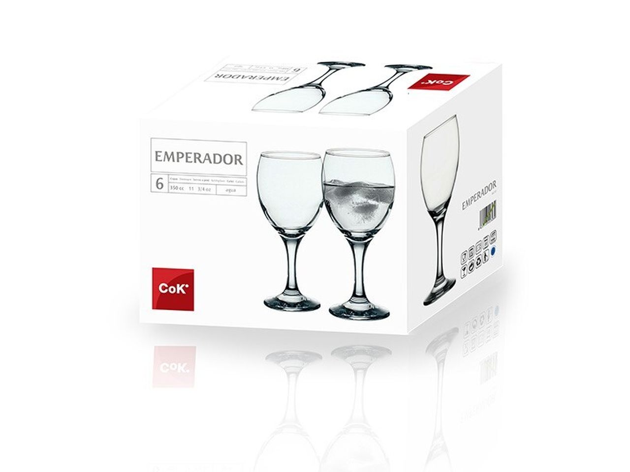 Calici emperador 34,5cl set da 6