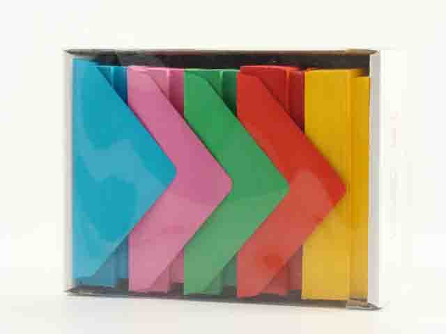 Biglietti e buste augurali in carta opaca colori forti assortiti 250 pezzi, formato 9, 9x14 cm - GS Cartotecnica