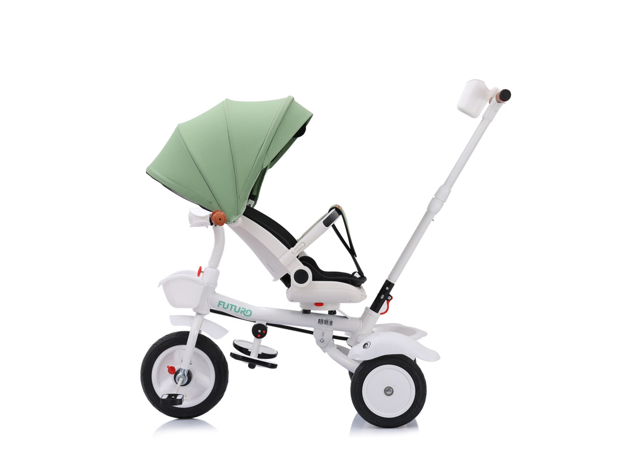 Triciclo con tettuccio 360 posti futuro verde 18 mesi | Chipolino