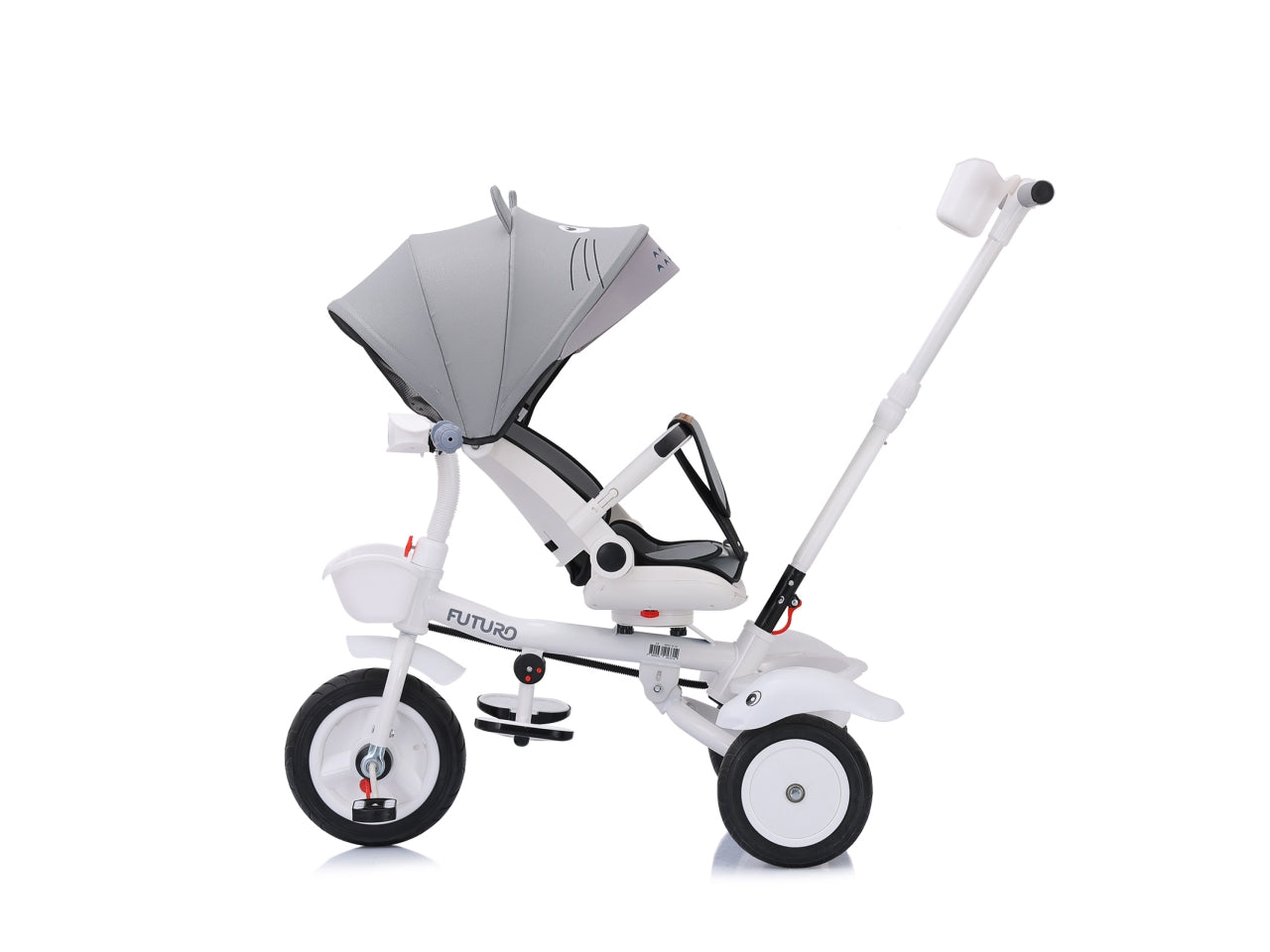 Triciclo con tettuccio 360 posti futuro grigio 18 mesi | Chipolino