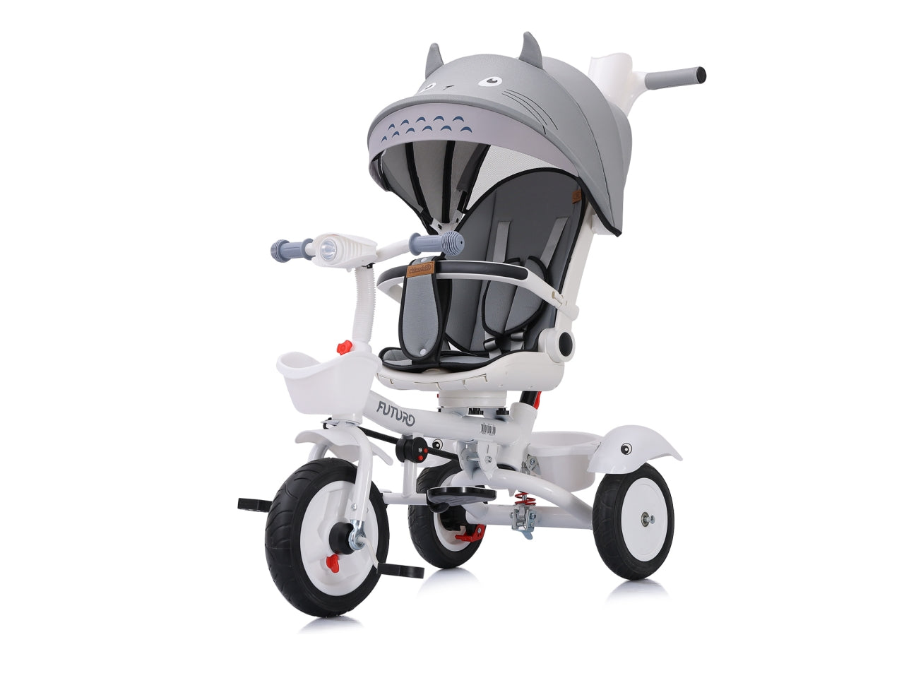 Triciclo con tettuccio 360 posti futuro grigio 18 mesi | Chipolino