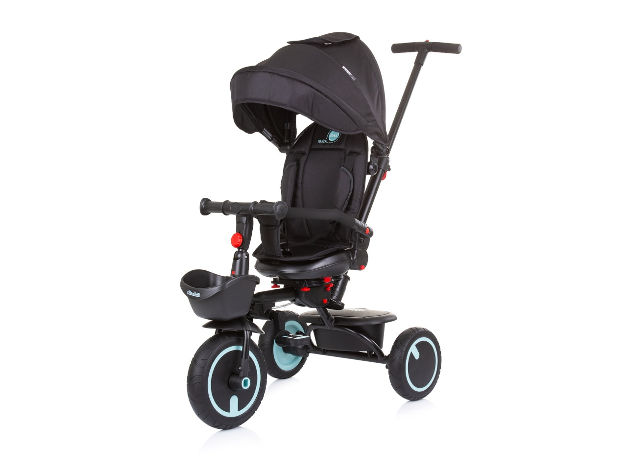 Triciclo pieghevole quick fold ebano 18 mesi | Chipolino