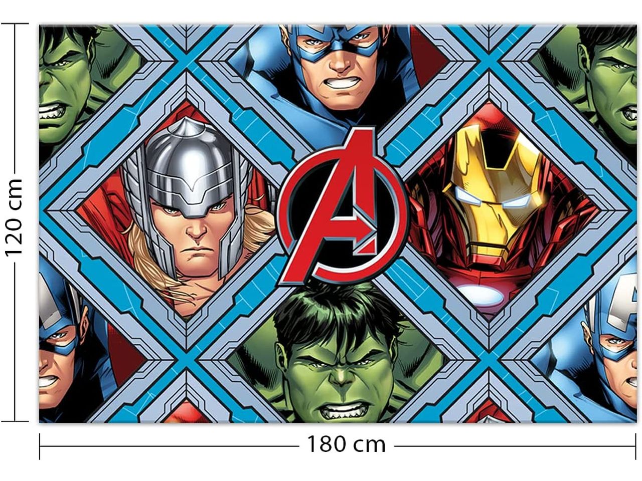 Tovaglia di plastica mighty avengers misura 120x180cm