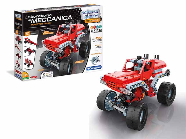 Laboratorio di Meccanica Monster Trucks Gioco di Construzioni - Clementoni