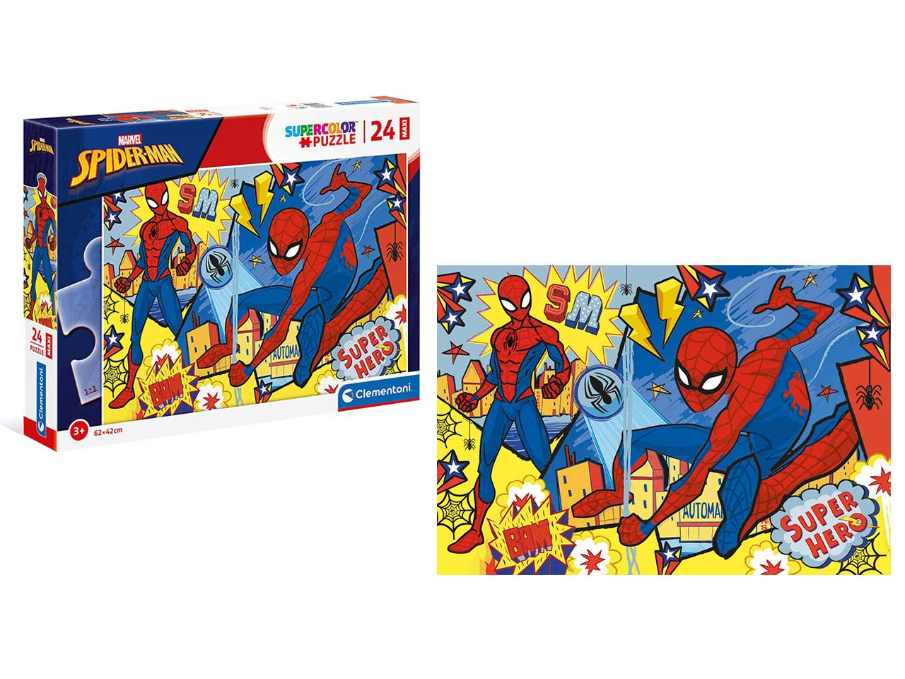 Puzzle da 24 pezzi  maxi Marvel Spiderman