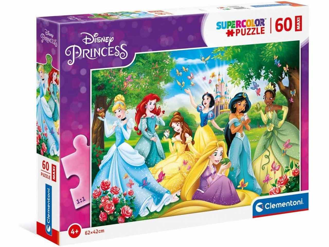 Disney Princess Supercolor Puzzle 60 Pezzi - Clementoni