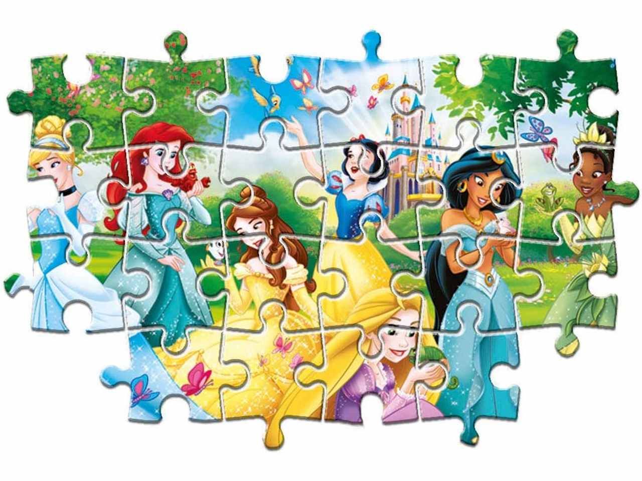 Disney Princess Supercolor Puzzle 60 Pezzi - Clementoni