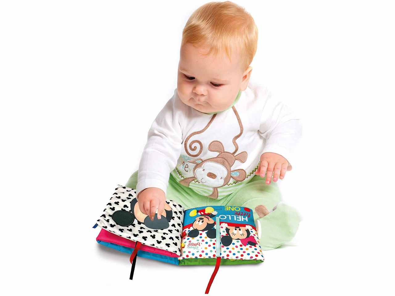 Disney Baby Primi Mesi Libro di Stoffa Sensoriale - Clementoni