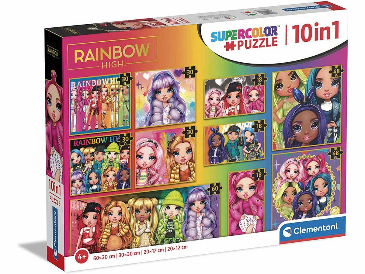 Puzzle 10 in 1 rainbow high 2022 20273$