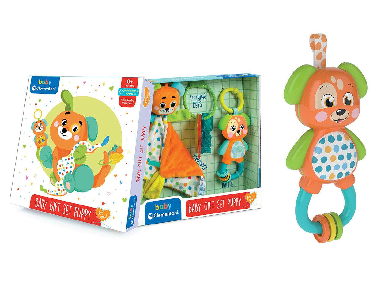 Baby Gift Set Puppy Sonaglino Confezione Regalo Nascita - Clementoni
