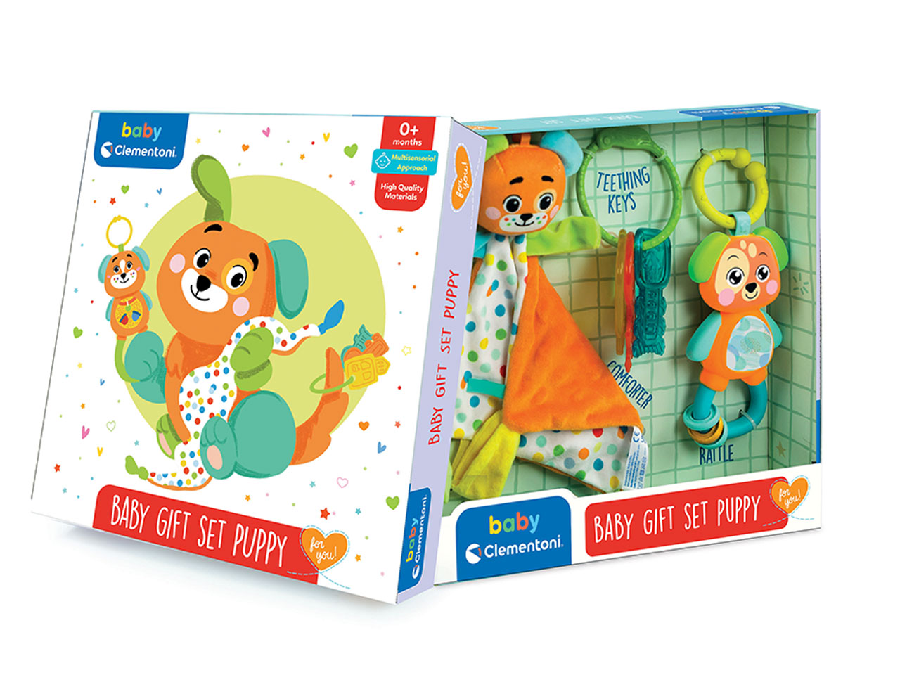 Baby Gift Set Puppy Sonaglino Confezione Regalo Nascita - Clementoni
