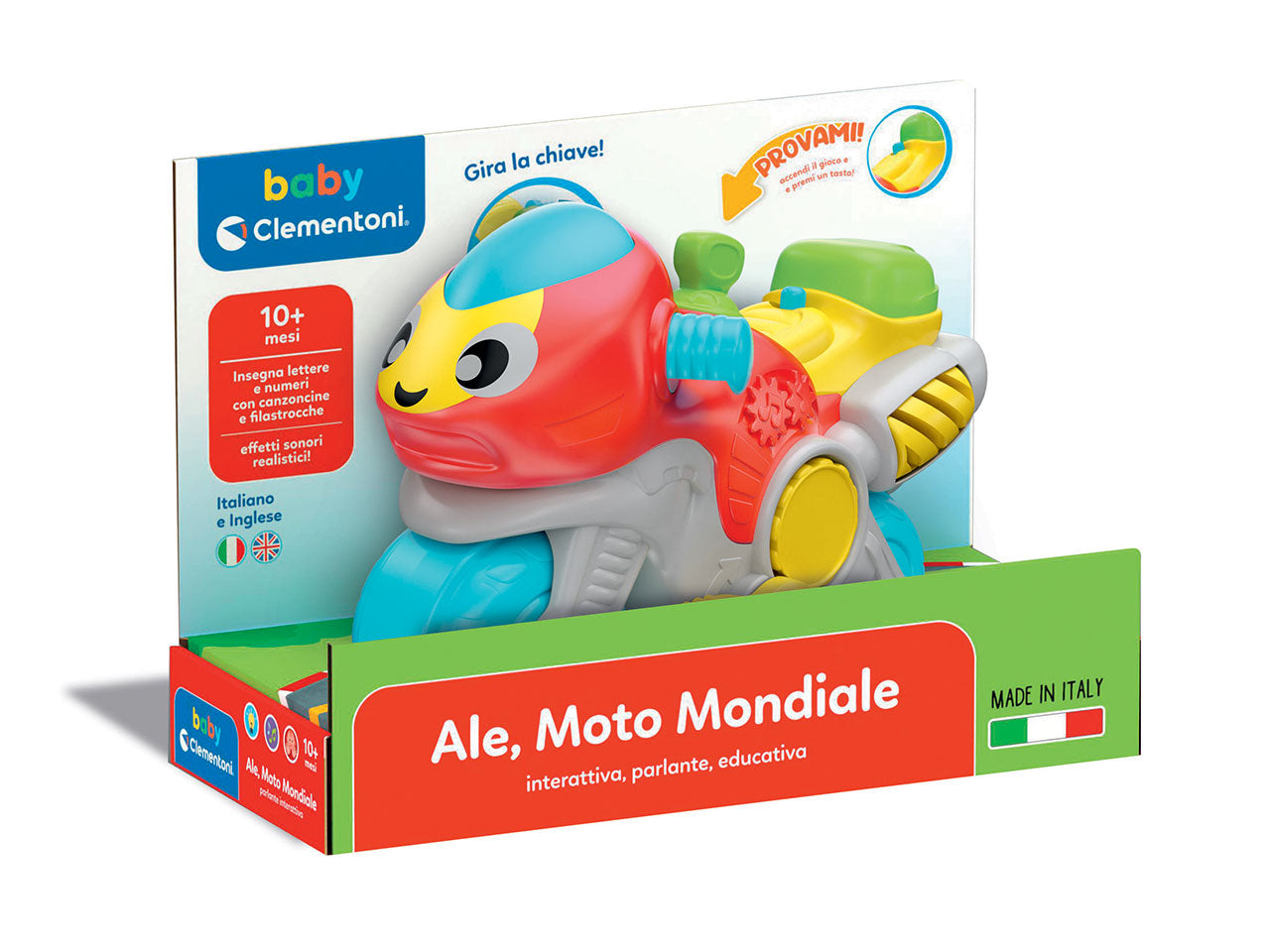 Baby Ale Moto mondiale Gioco Elettronico Interattivo - Clementoni