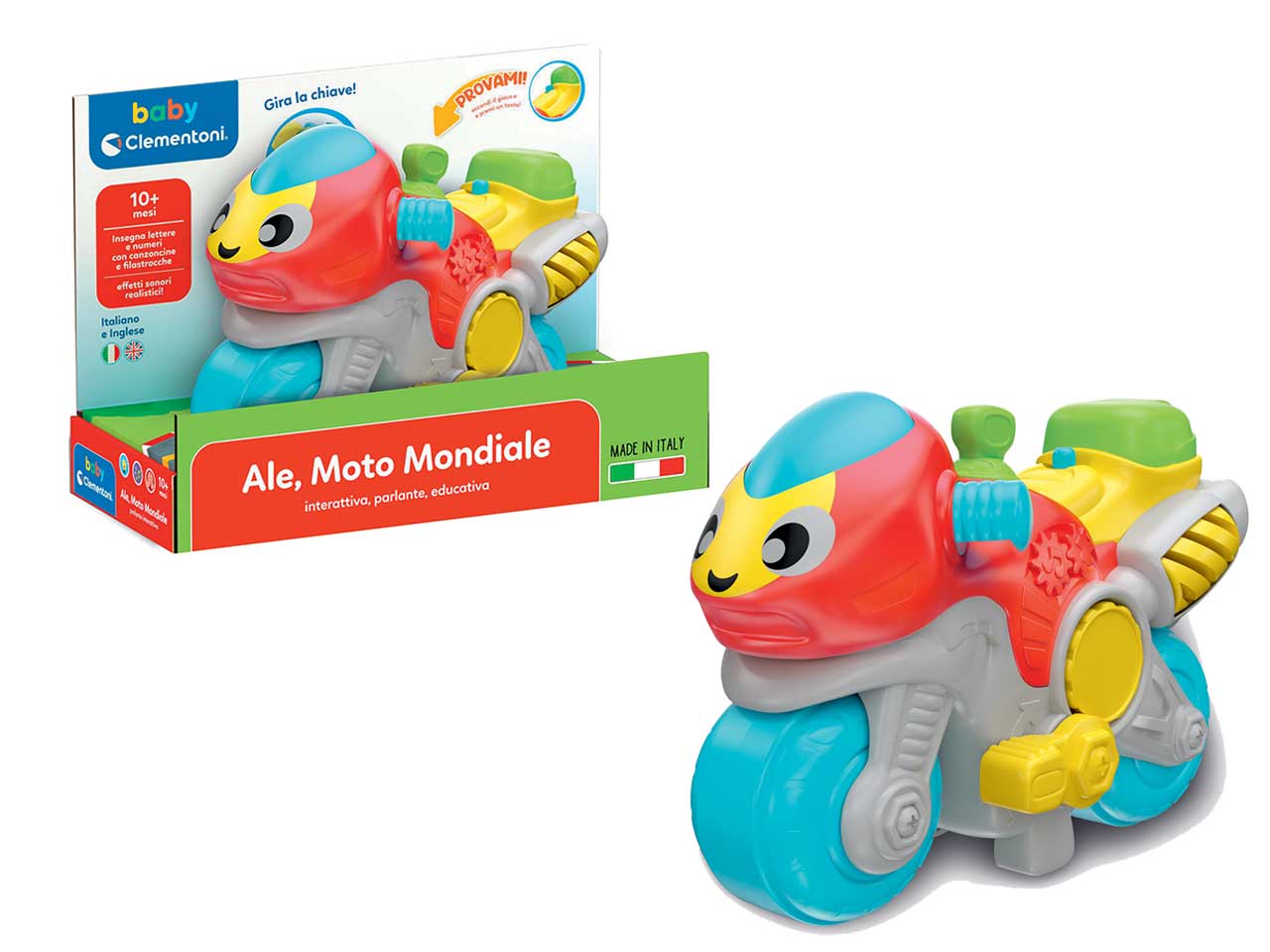 Baby Ale Moto mondiale Gioco Elettronico Interattivo - Clementoni