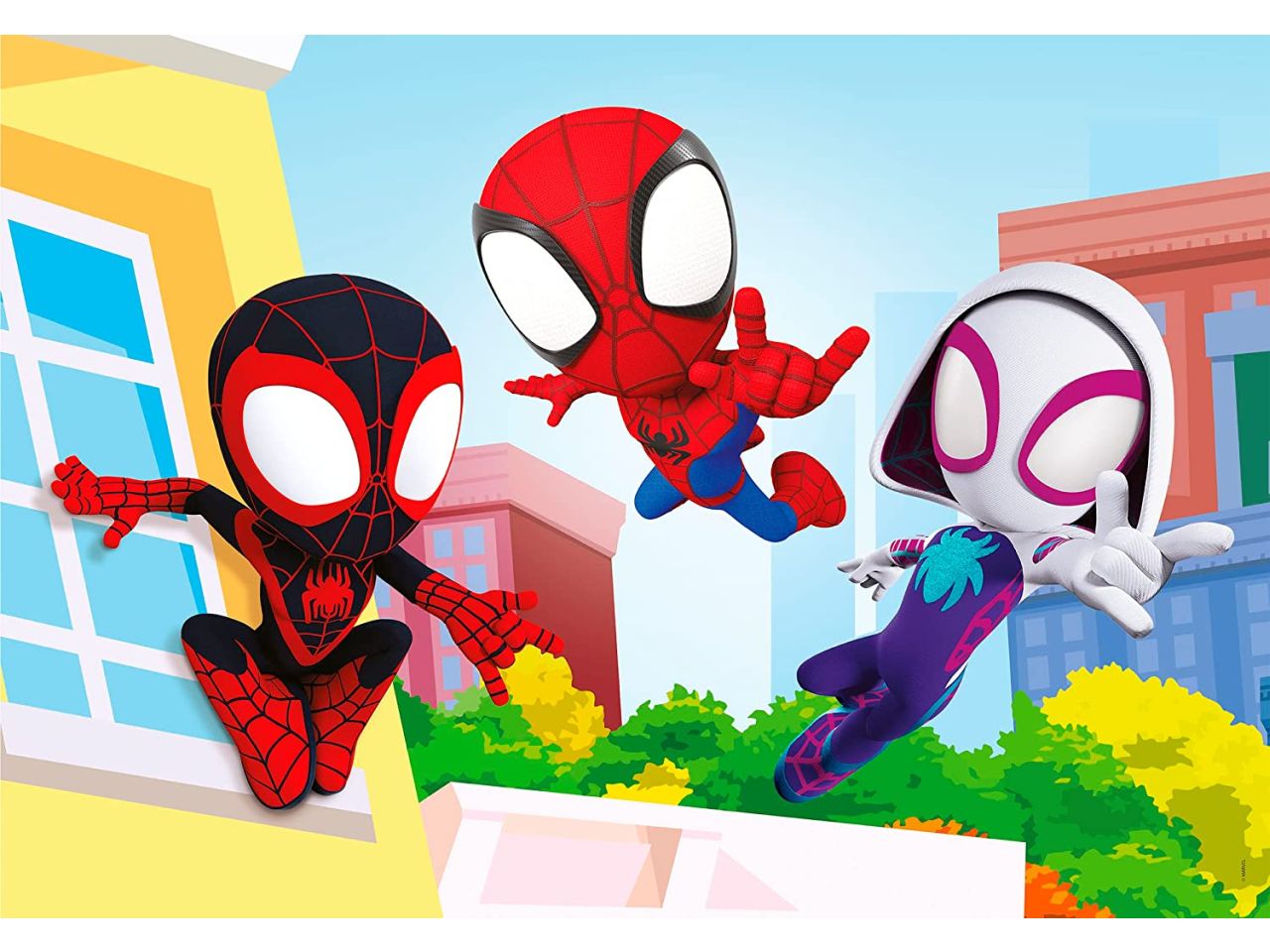Supercolor Puzzle Spidey and His Amazing Friends Puzzle Bambini 2x20 pezzi - Clementoni$