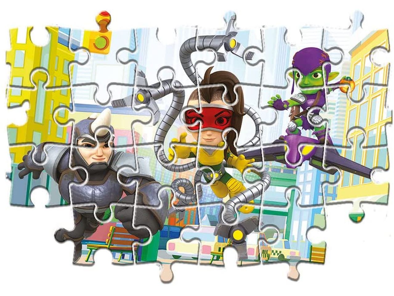 Supercolor Puzzle Spidey and His Amazing Friends Puzzle Bambini 2x20 pezzi - Clementoni$