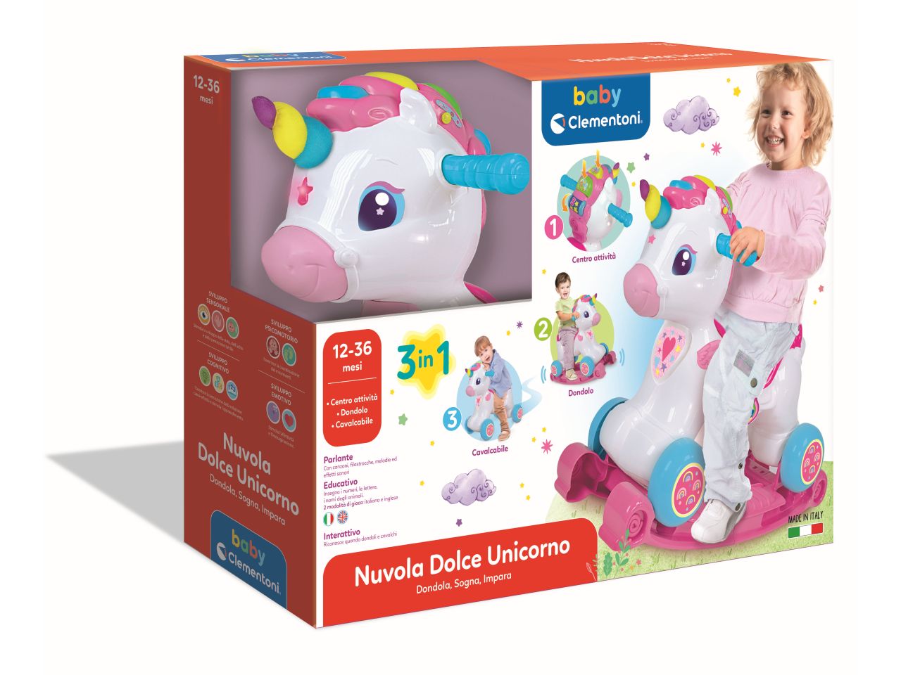 Baby clementoni nuvola unicorno