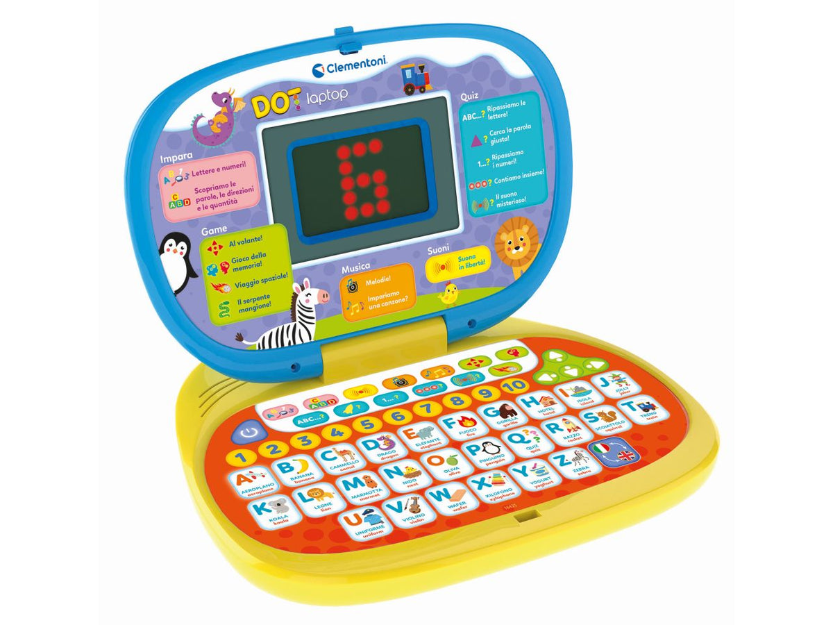 Computer Kid DOT Laptop Gioco Educativo Elettronico - Clementoni $