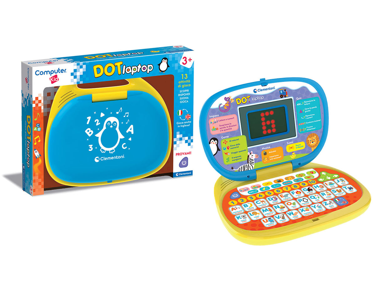 Computer Kid DOT Laptop Gioco Educativo Elettronico - Clementoni $