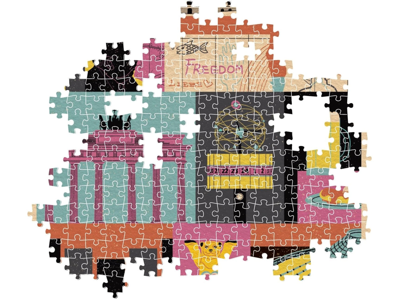 Puzzle 1000 pezzi style in the city berlin