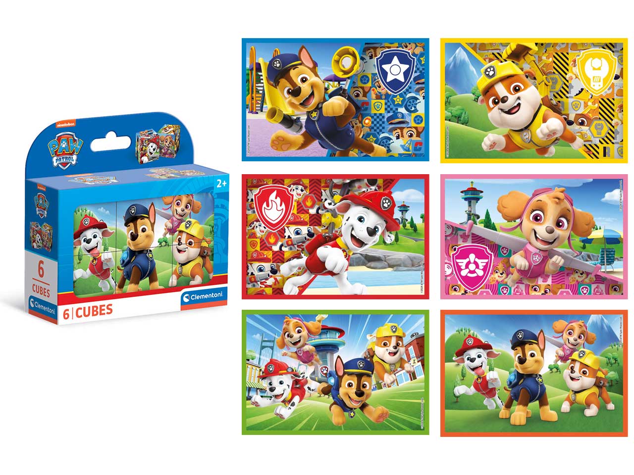 Paw patrol Puzzle da cubi 6  pezzi