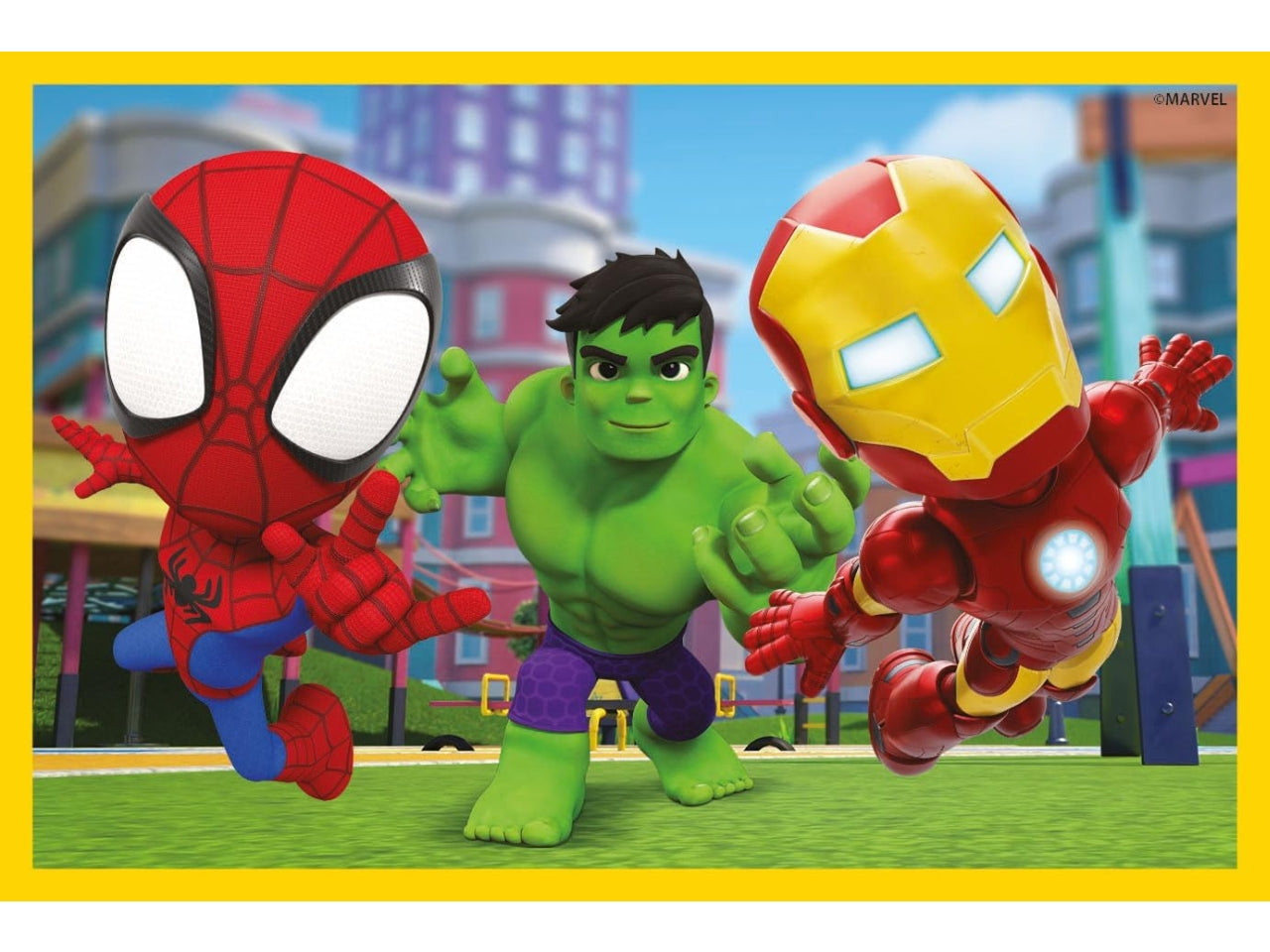 Puzzle 6 cubi Marvel Spidey And His Amazing Friends in cartone, 12x8 cm, 2+ anni, Made in Italy - Clementoni