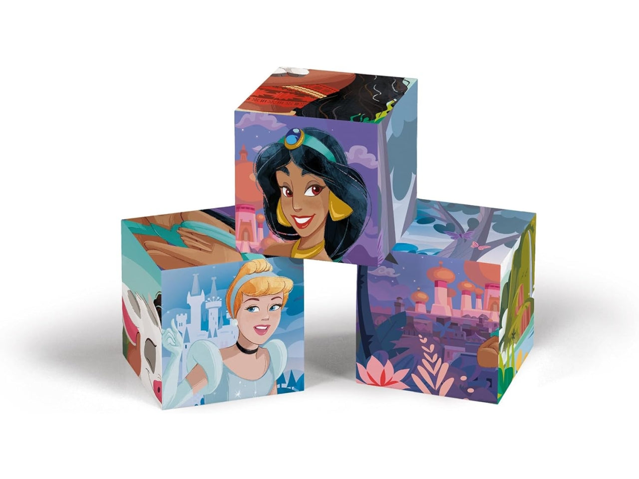 Disney princess Puzzle da cubi 12  pezzi