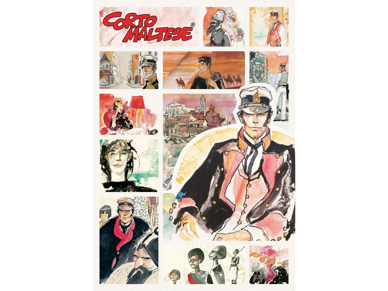 Puzzle 1000 pezzi Corto Maltese, 50x70 cm con poster incluso, 18+ anni, Made in Italy - Clementoni