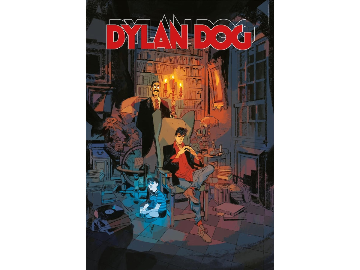 Puzzle 1000 pezzi fumetto Dylan Dog, 50x70 cm con poster incluso, 18+ anni, Made in Italy - Clementoni