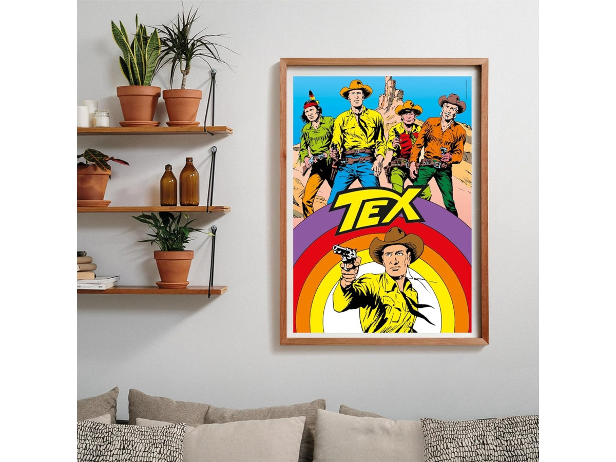 Puzzle 1000 pezzi Tex, 50x70 cm con poster incluso, 18+ anni, Made in Italy - Clementoni