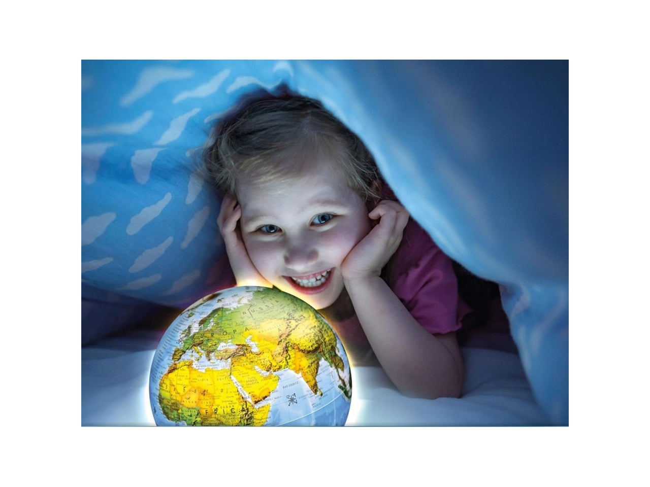 Light up globe with ar