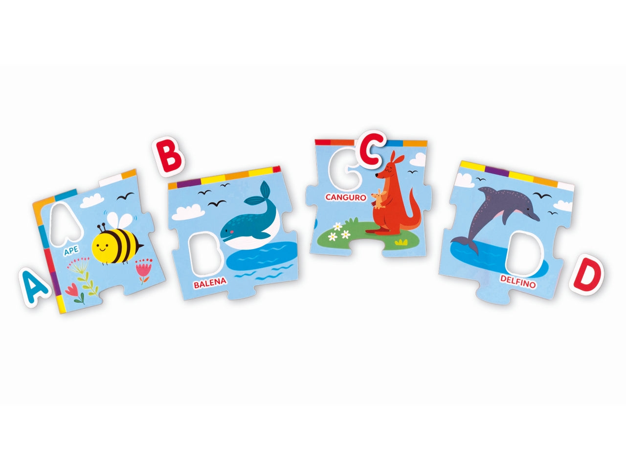 Puzzle gigante dell'alfabeto