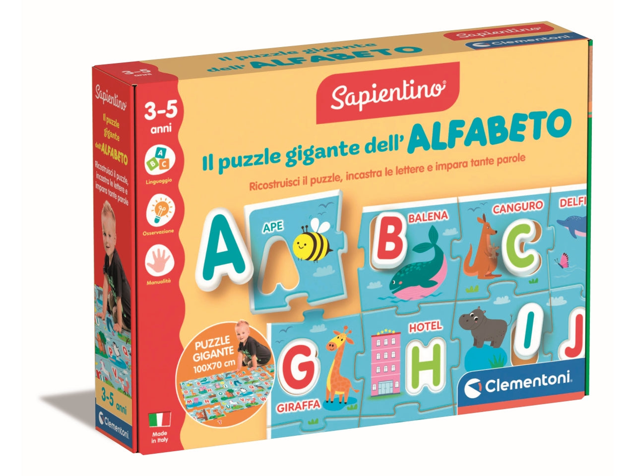 Puzzle gigante dell'alfabeto