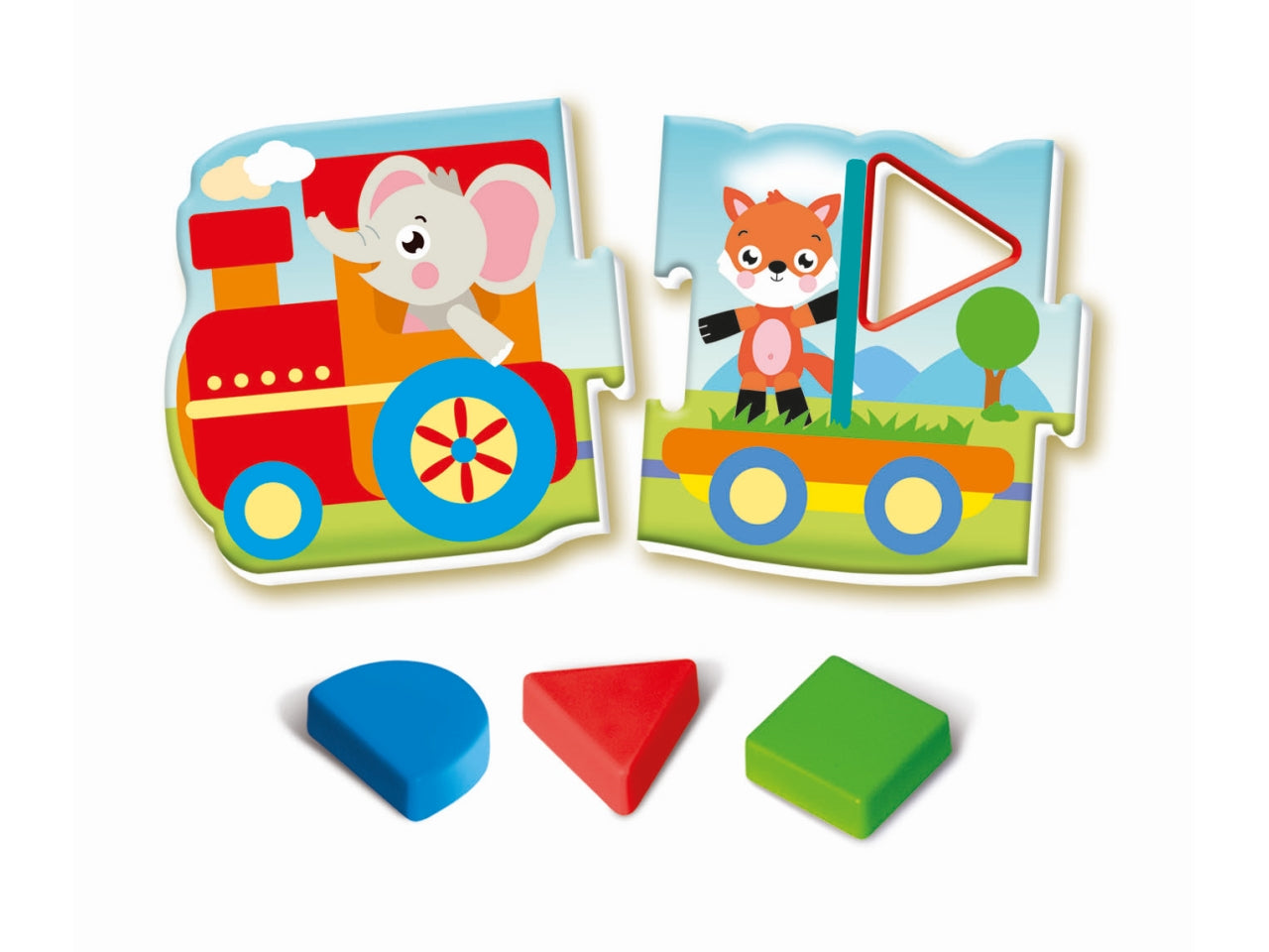 Montessori baby trenino forme