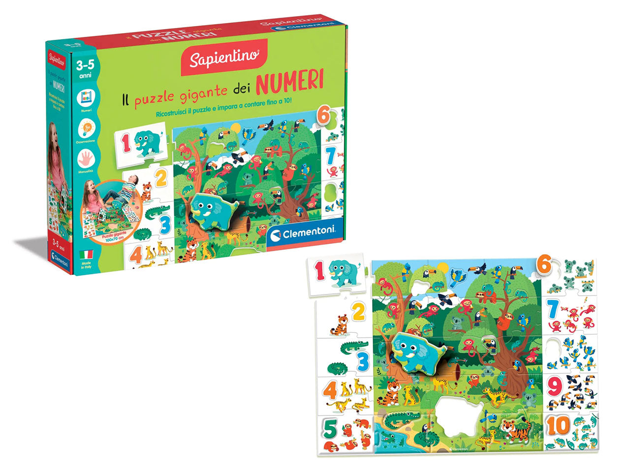 Puzzle gigante dei numeri