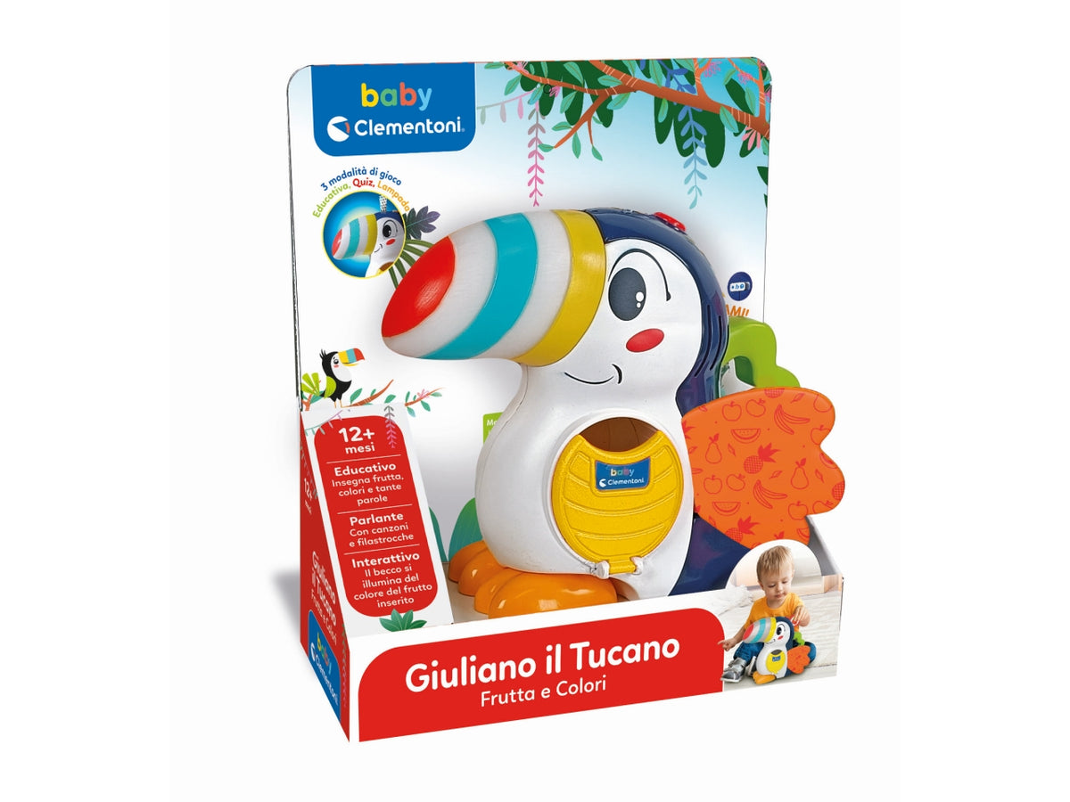 Gioco Educativo Parlante Giuliano il Tucano: Frutta e Colori - Clementoni $