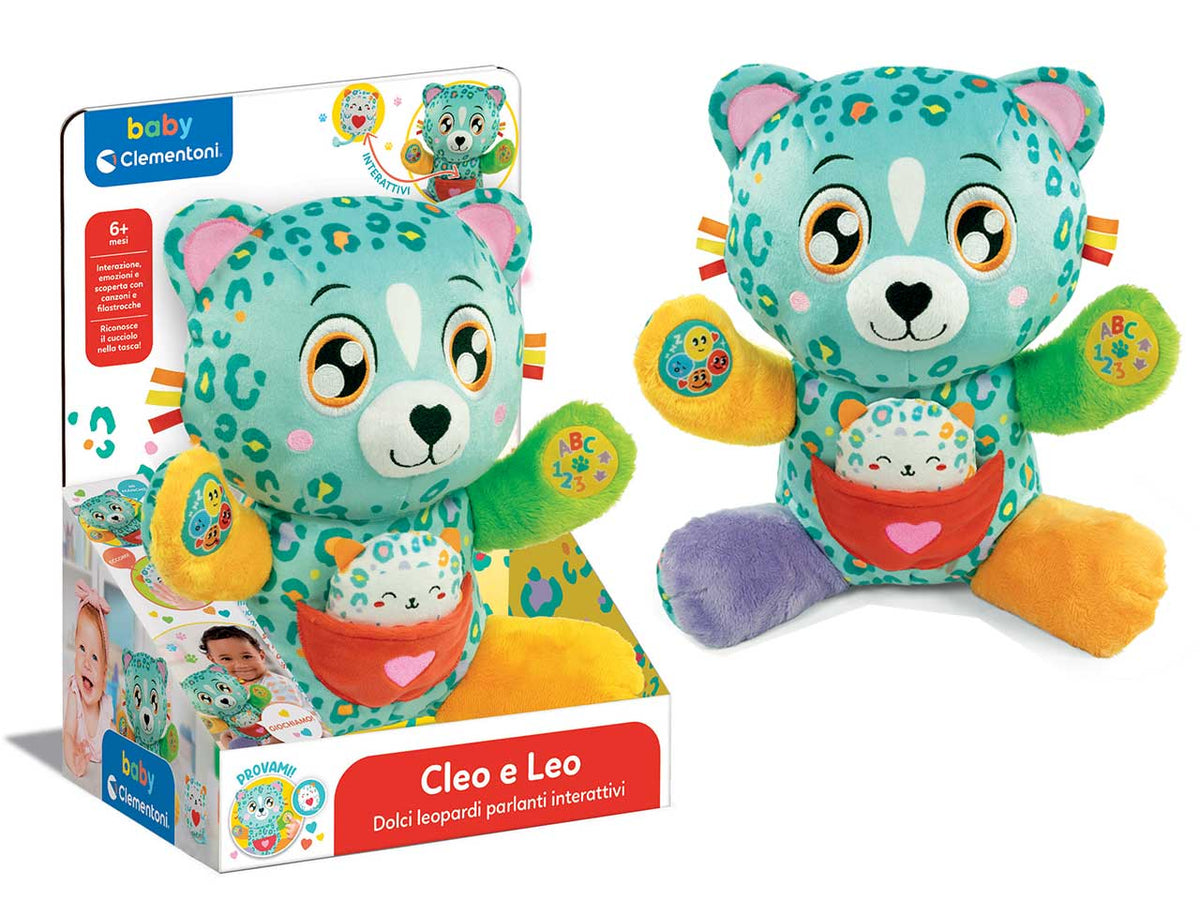 Leopardi Interattivi Morbidissimi Gattino & Micino Talking Plush - Clementoni $